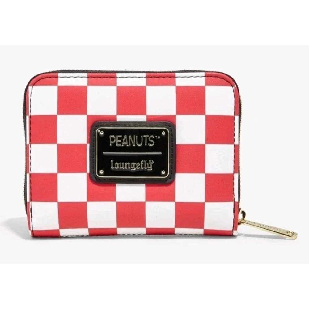 NWT Loungefly Peanuts Snoopy Joe Cool Sunglasses Checkered Backpack & WALLET Set